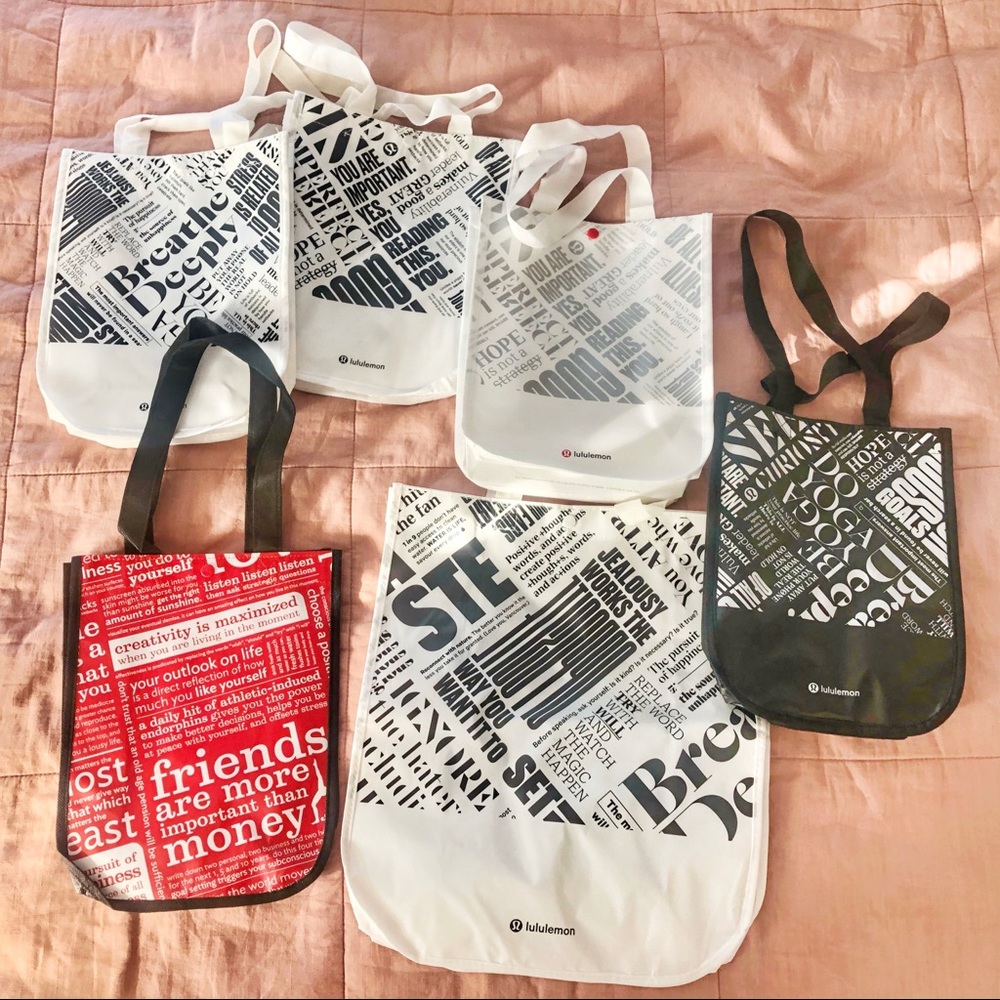 New Lululemon Athletica set of 6 reusable …